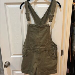 No Boundaries Olive Green Overalls